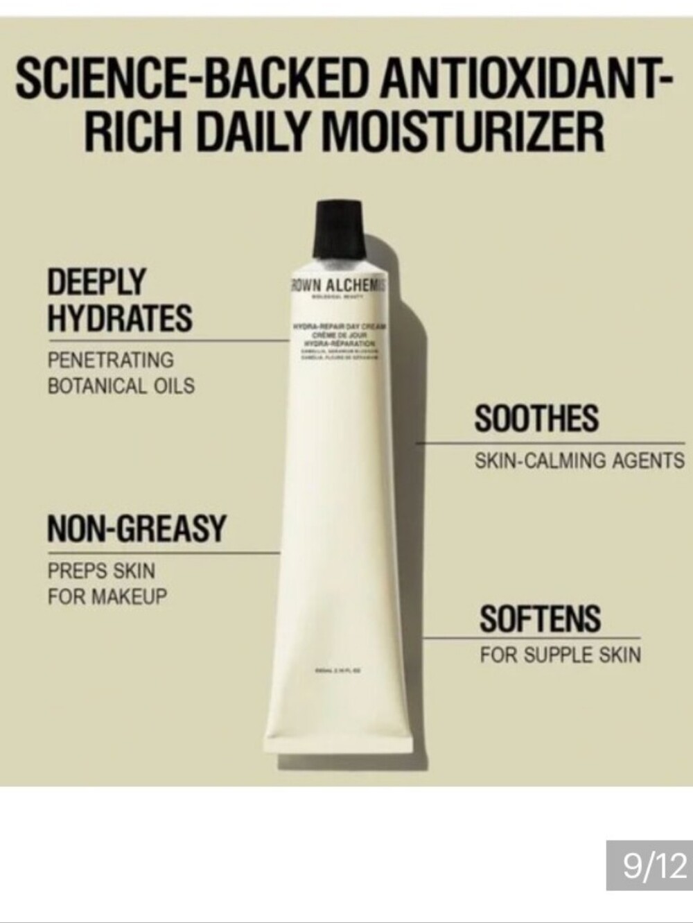 Grown Alchemist Hydra Restore Day Cream 2.1 Oz. Full Size NIB